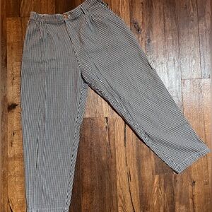 Big bud press black and white check trousers size large